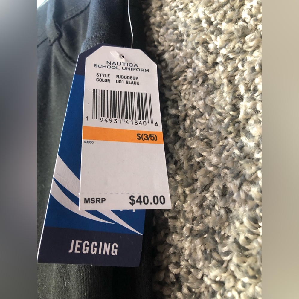 NWT Nautica Juniors Uniform Skinny Leg Jegging Sz 3/5 - Picture 4 of 5